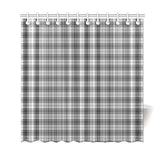 Douglas Grey Modern Tartan Shower Curtain